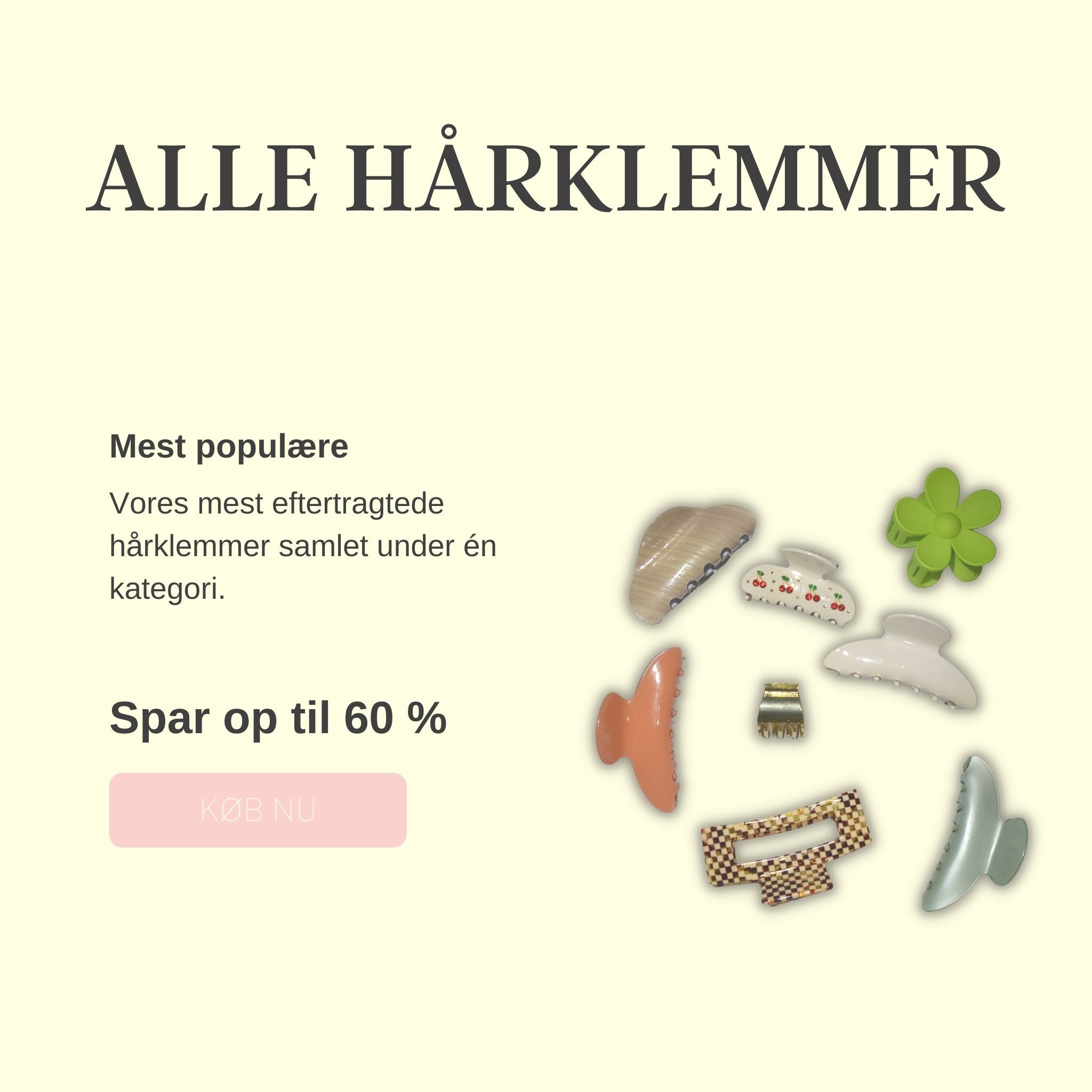 HÅRKLEMMER - ALLE