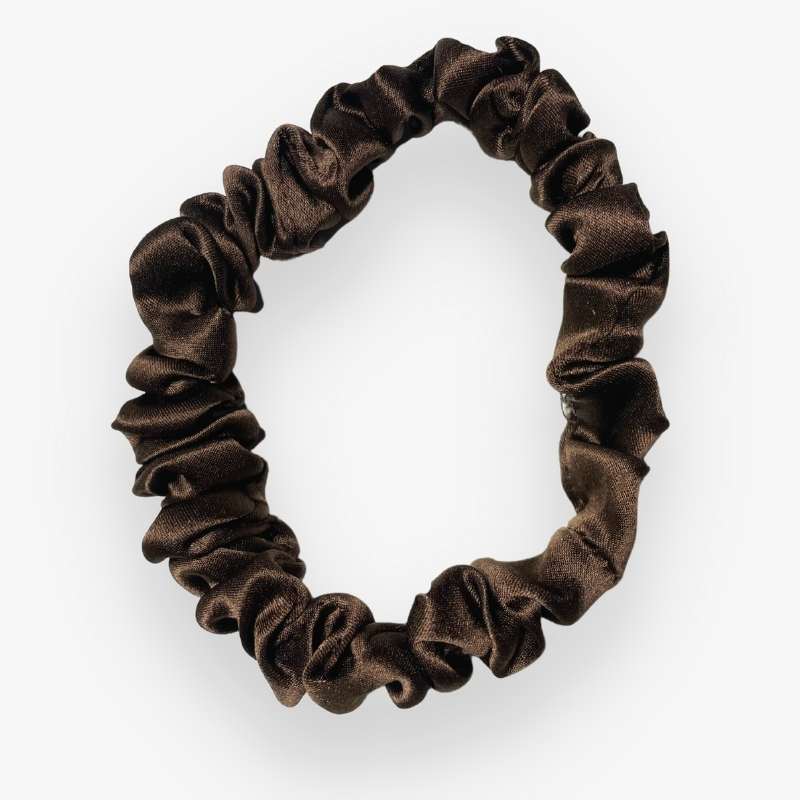 SILKE SCRUNCHIE SKINNY - CHOCOLATE