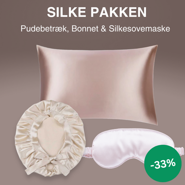 SILKE PAKKEN | Pudebetræk, Bonnet & Sovemaske - black month