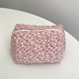 KOSMETIKTASKE PINK FLORAL - SMALL
